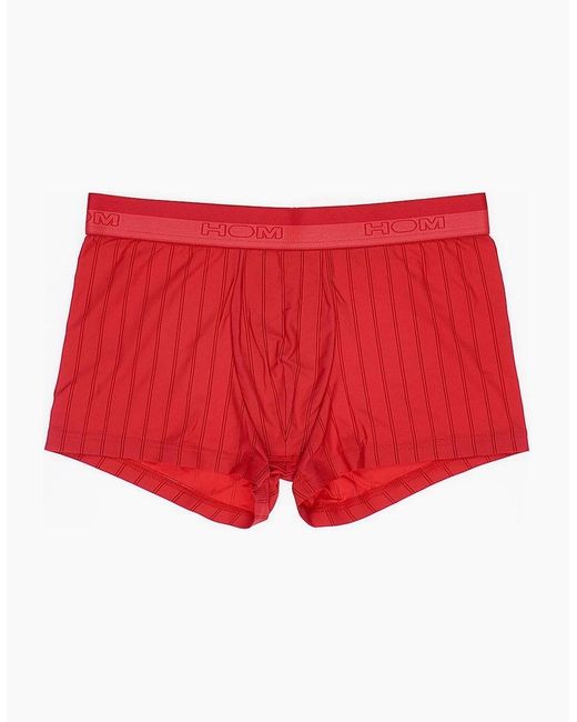 Hom Red Chic Tempation Ribbed Comfort Boxer Trunk for men
