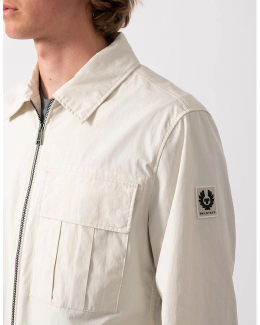 Belstaff Natural Cargo Overshirt for men