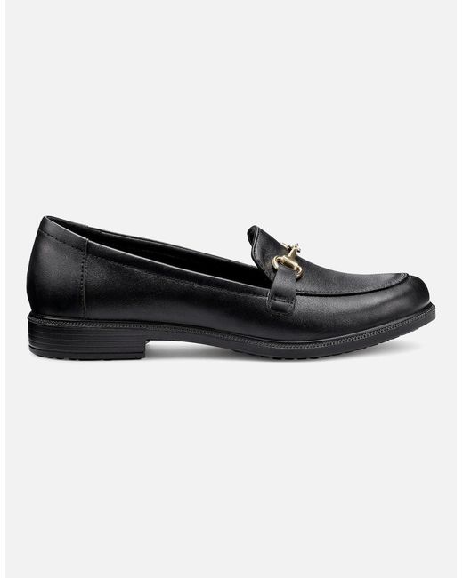 Hotter Black Clovelly Wide Fit Loafers