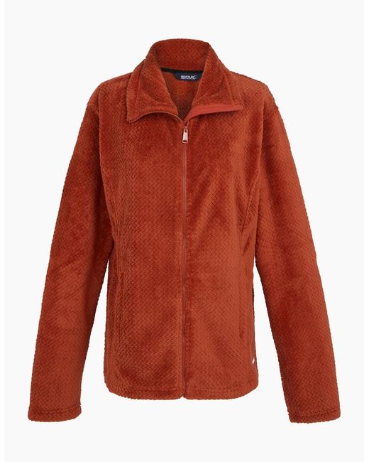 Regatta Red Ladies Heidy Fluffy Full Zip Fleece Jacket