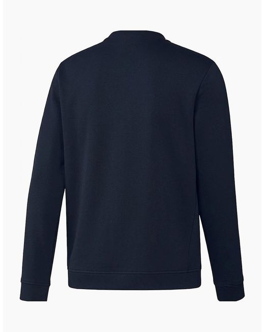 Adidas Blue Adult Blank Crew Neck Sweatshirt for men