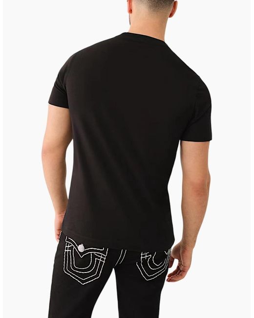 True Religion Black 700165 T Shirts Cotton Tee for men