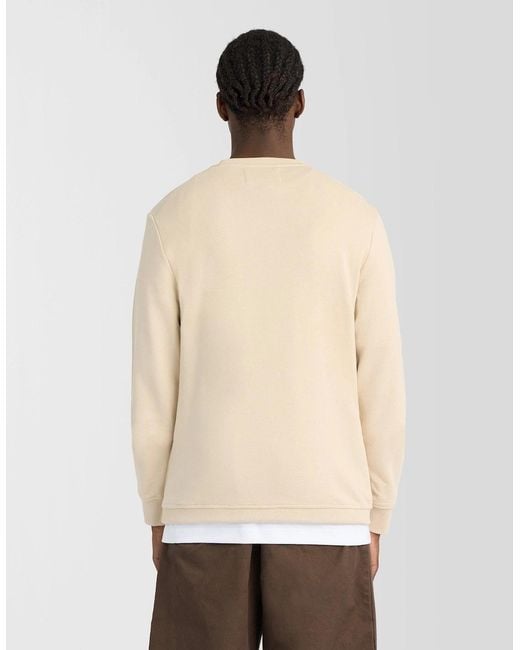 Lyle & Scott Natural Superfine Cotton Crew Neck Sweatshirt for men