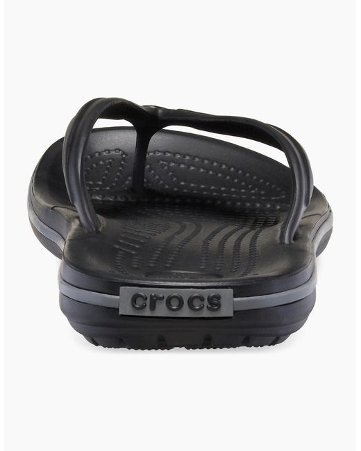 CROCSTM Black Crocband Flip Rubber/Slate Flip Flops for men