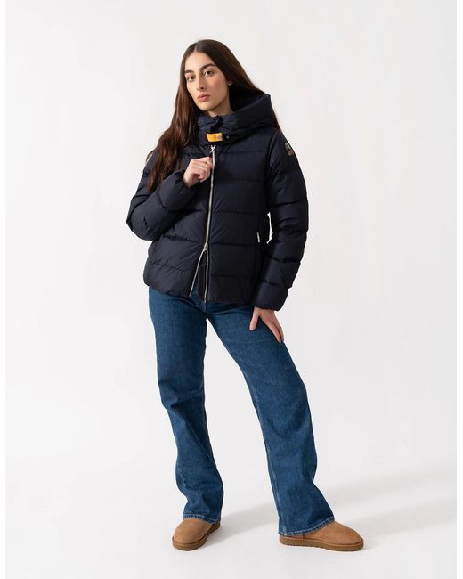 Parajumpers Blue Jinny Hooded Down Jacket