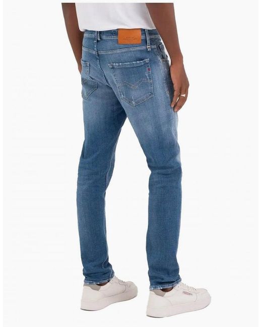 Replay Blue Mickym Premium Aged 10Yrs Slim Jeans 009 for men