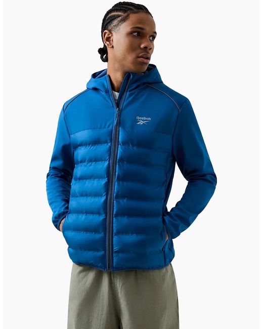 Reebok Blue Herston Hybrid Jacket for men