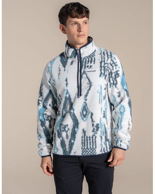 Craghoppers Blue Tatton Ii Half Zip Fleece for men