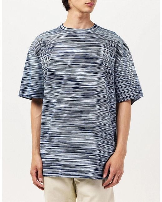 Missoni Blue Short Sleeved T-Shirt for men