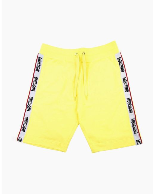 Moschino Yellow Underwear Logo Tape Shorts 0021 for men