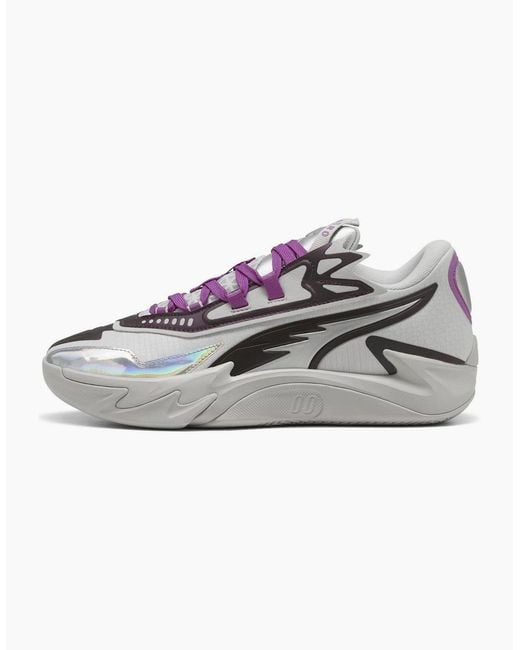PUMA Gray Scoot Zeros Ii Sterling Basketball Trainers for men