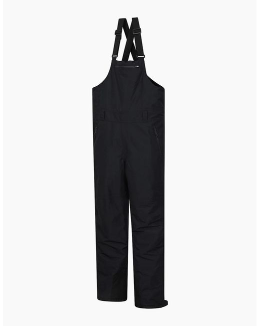 Mountain Warehouse Black Eris Waterproof Bib Front Ski Trousers for men