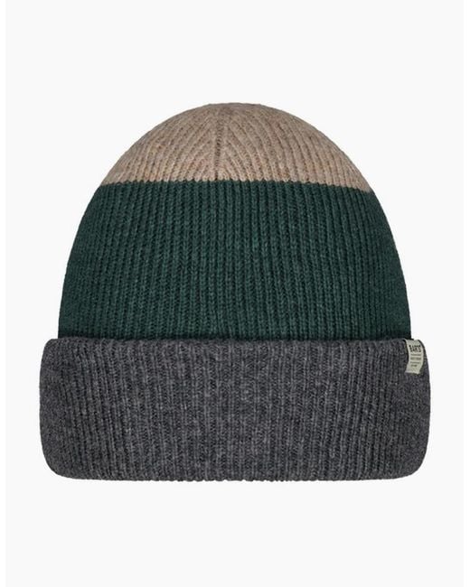 Barts Green Walnur Soft Merino Wool Beanie for men