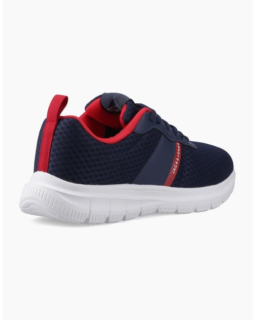Jack & Jones Blue Taylor Mesh Polyurethane Blazer Standard Trainers for men