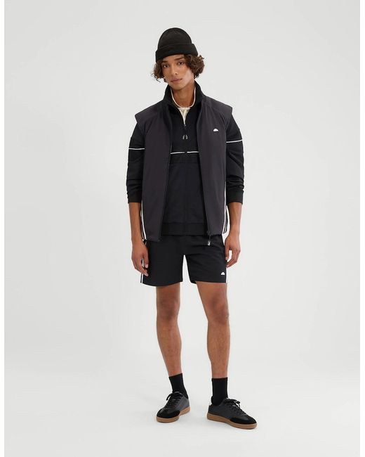 Ellesse Black Rushano Gilet for men