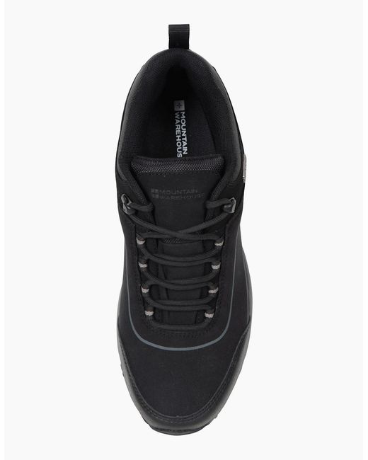 Mountain Warehouse Black Ramble Softshell Waterproof Trainers for men