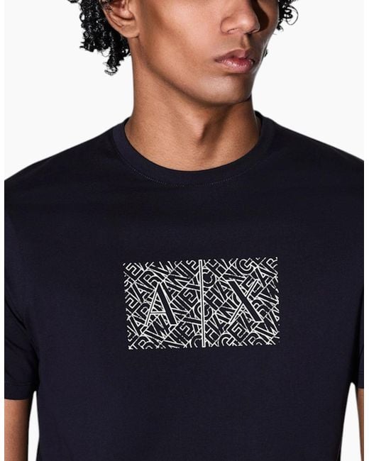 Armani Blue Exchange Af10356 T Shirts Cotton Tee for men