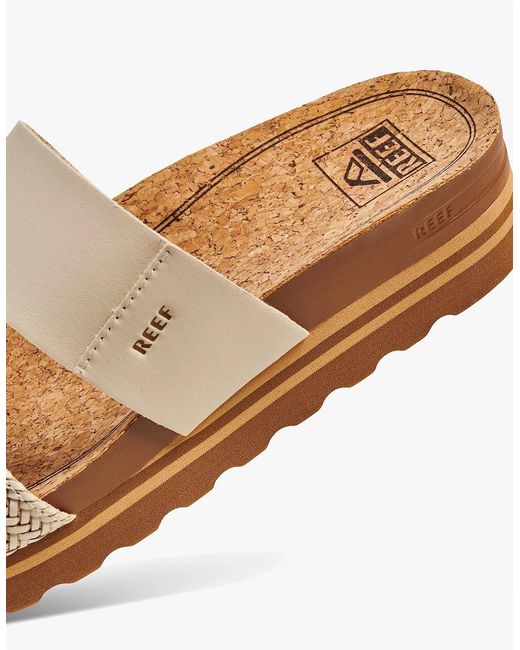 Reef Natural Cushion Vista Platform Sandals Vintage