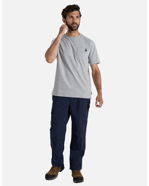 Craghoppers Blue Bedale Stretch Cargo Trousers for men