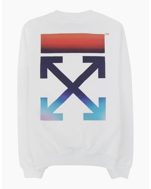 Off-White c/o Virgil Abloh White Off Arrow Reg Fit Crewneck Sweatshirt Multi