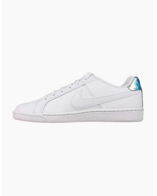 Nike White Ladies Court Royale Leather Trainers
