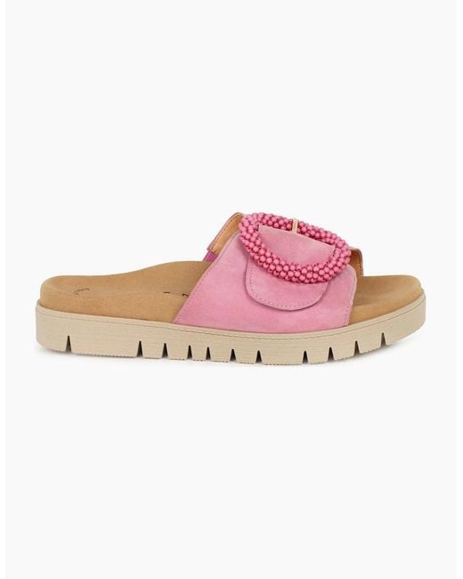 Gabor Pink Everly Mule Sandals