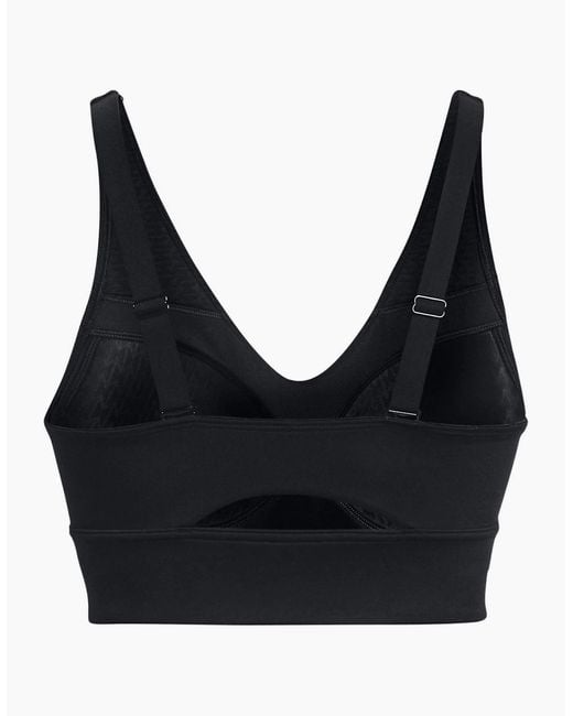 Under Armour Black Evo Sports Bra With Spaghetti Straps