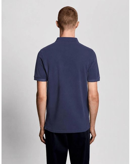Lyle & Scott Blue Cotton Polo Shirt for men