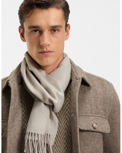 Boss White Naster 35 Scarf Light for men