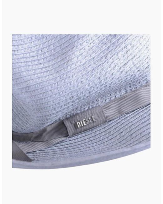 DIESEL Blue Cowbow 0Tade 96G Fadora Hat Casual Homburg Summer Tribly Cap Italy