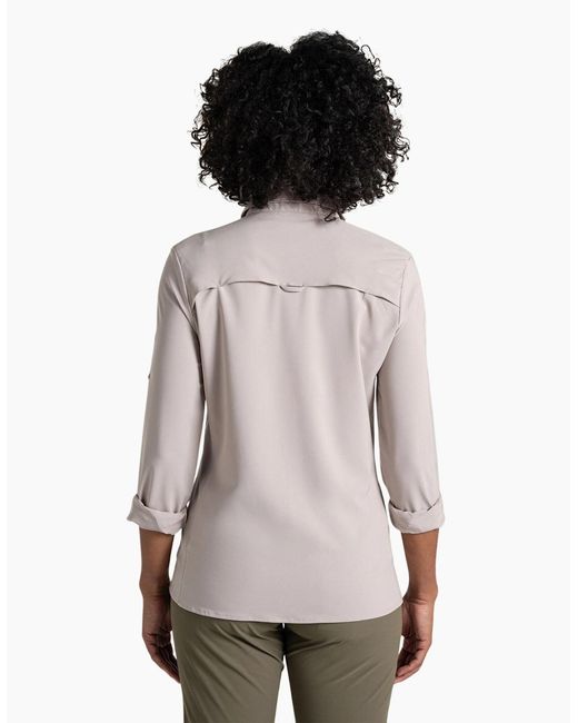 Craghoppers Gray Ladies Nosilife Pro Iii Nosilife Long-Sleeved Shirt
