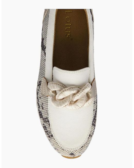 Lotus White Lorrian Loafers