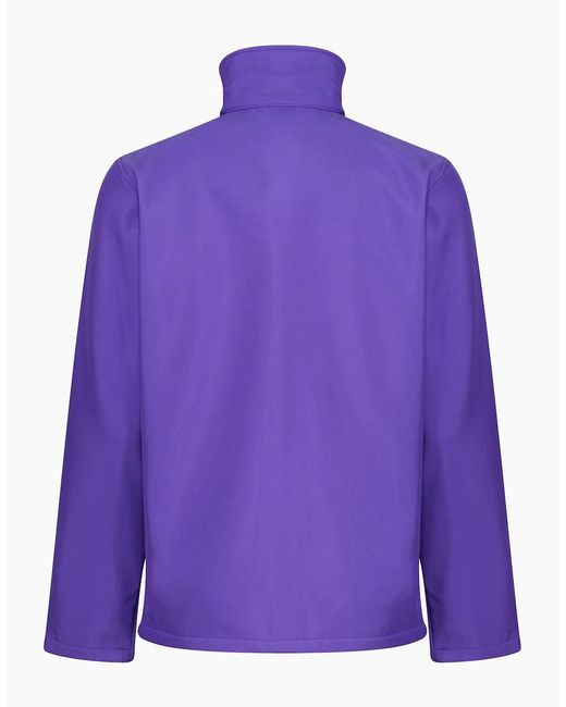 Regatta Purple Standout Ablaze Printable Soft Shell Jacket for men