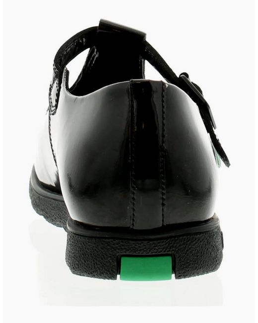 Kickers Black Shoes Work School Fragma T Bar Buckle Uk Size