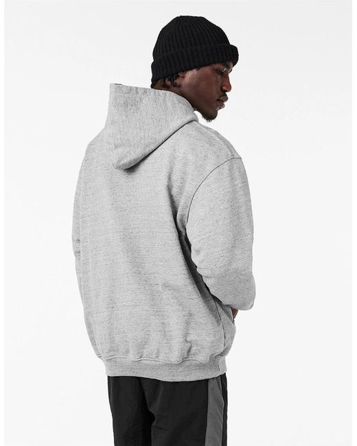 Represent Gray Relaxed Fit Pull Over Hoodie for men