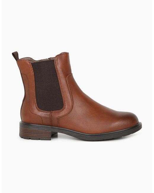 Softline Brown Sage Chelsea Boots