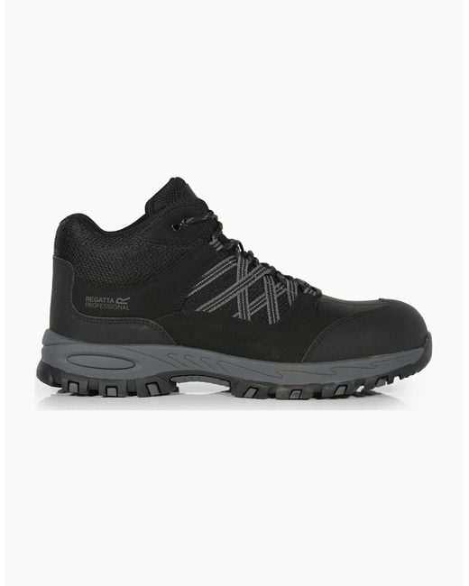 Regatta Black Professional Safety Shoes for men