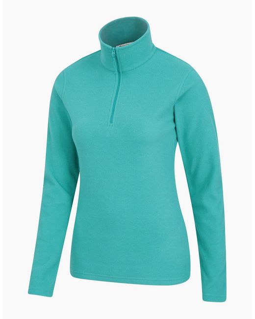 Mountain Warehouse Blue Ladies Camber Ii Fleece Top