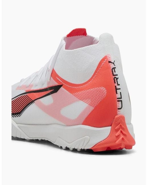 PUMA White Ultra 5 Match+ Tt Astro Turf Football Boots for men