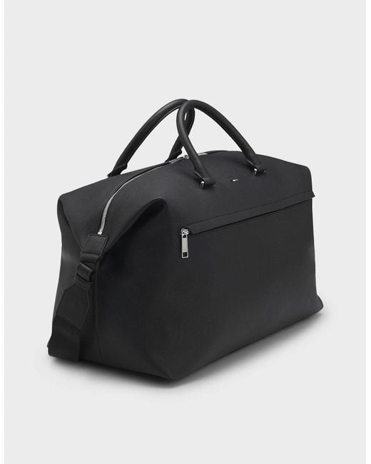 Boss Black Boss Ray Grainy Faux-Leather Holdall With Detachable Strap for men