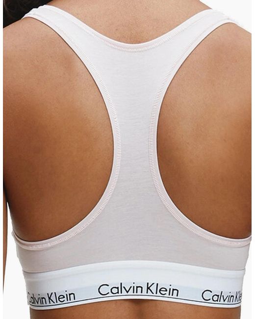 Calvin Klein Pink Modern Cotton Bralette Underwear