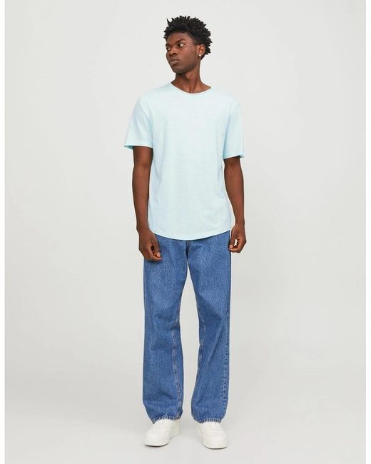 Jack & Jones White Crew Neck Regular Fit T-Shirt for men