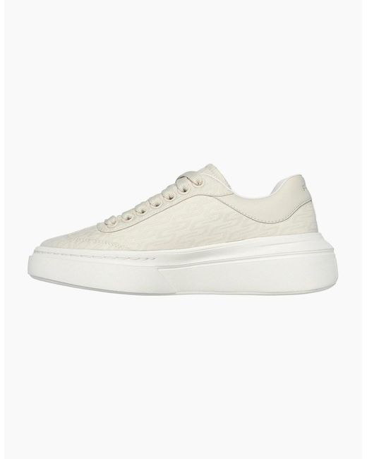 Skechers White Classic Low Top Trainers