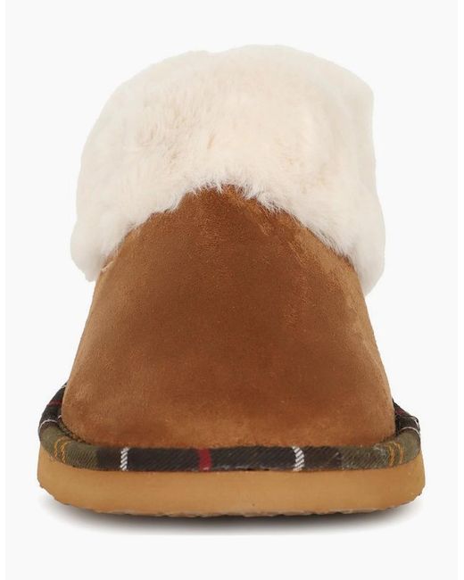 Barbour Brown Eloise Bootie Slippers