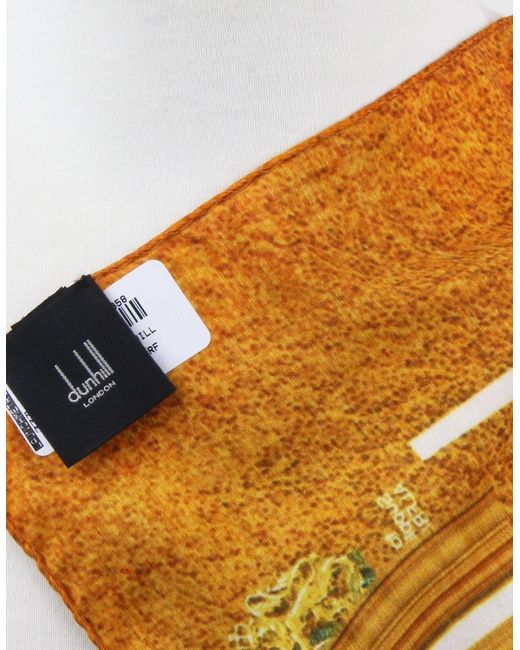 Dunhill Orange Scarf for men