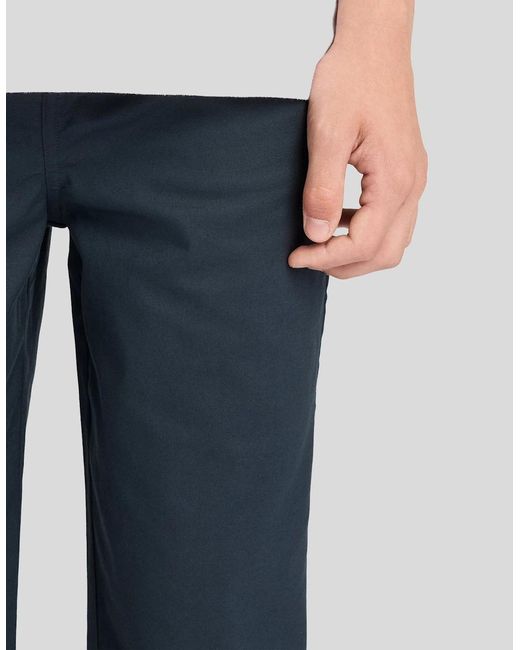 Lyle & Scott White Straight Leg Cotton Trousers for men