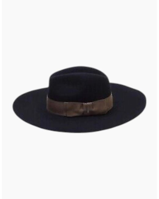DIESEL Blue Hat Chicchet Cappello Cap Summer Wool Wide Brim Hats New
