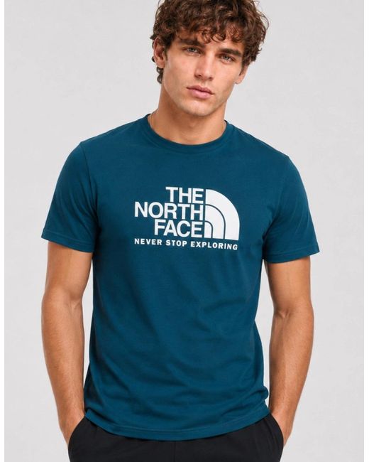 The North Face Blue M New Peak Ss T-Shirt for men