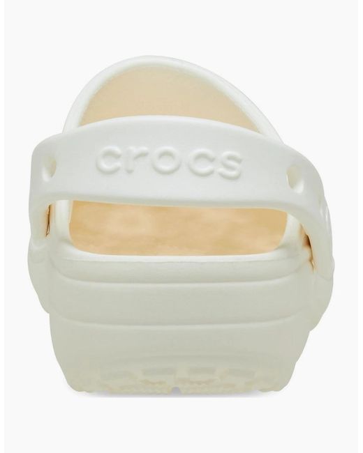 CROCSTM White Classic Floral Cut Out Clogs