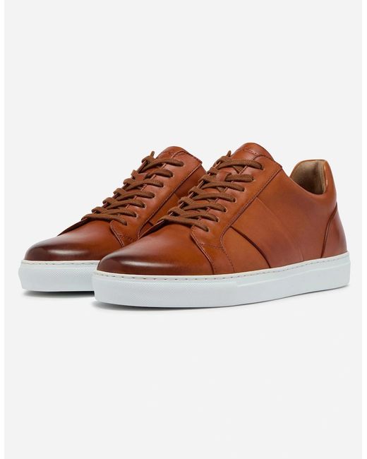 Oliver Sweeney Brown Kendal Leather Trainers for men